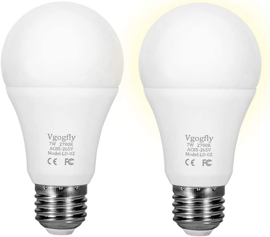 Paquete de 2 3 bombillas AAA para lámpara, luces LED de disco con tornillo  E26 para apliques de pared no eléctricos y lámpara colgante, bombillas LED