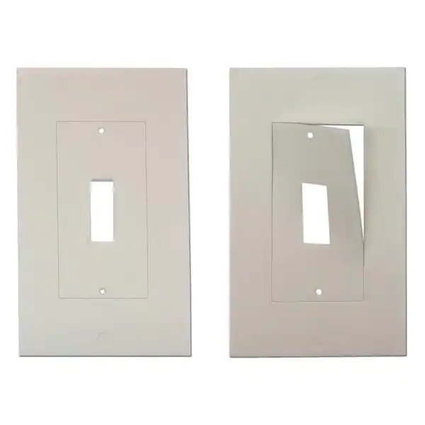 4 piezas de cubierta de luz de interruptor de espejo placa de pared  decorativas cubiertas de salida para enchufes eléctricos cubierta de toma  de