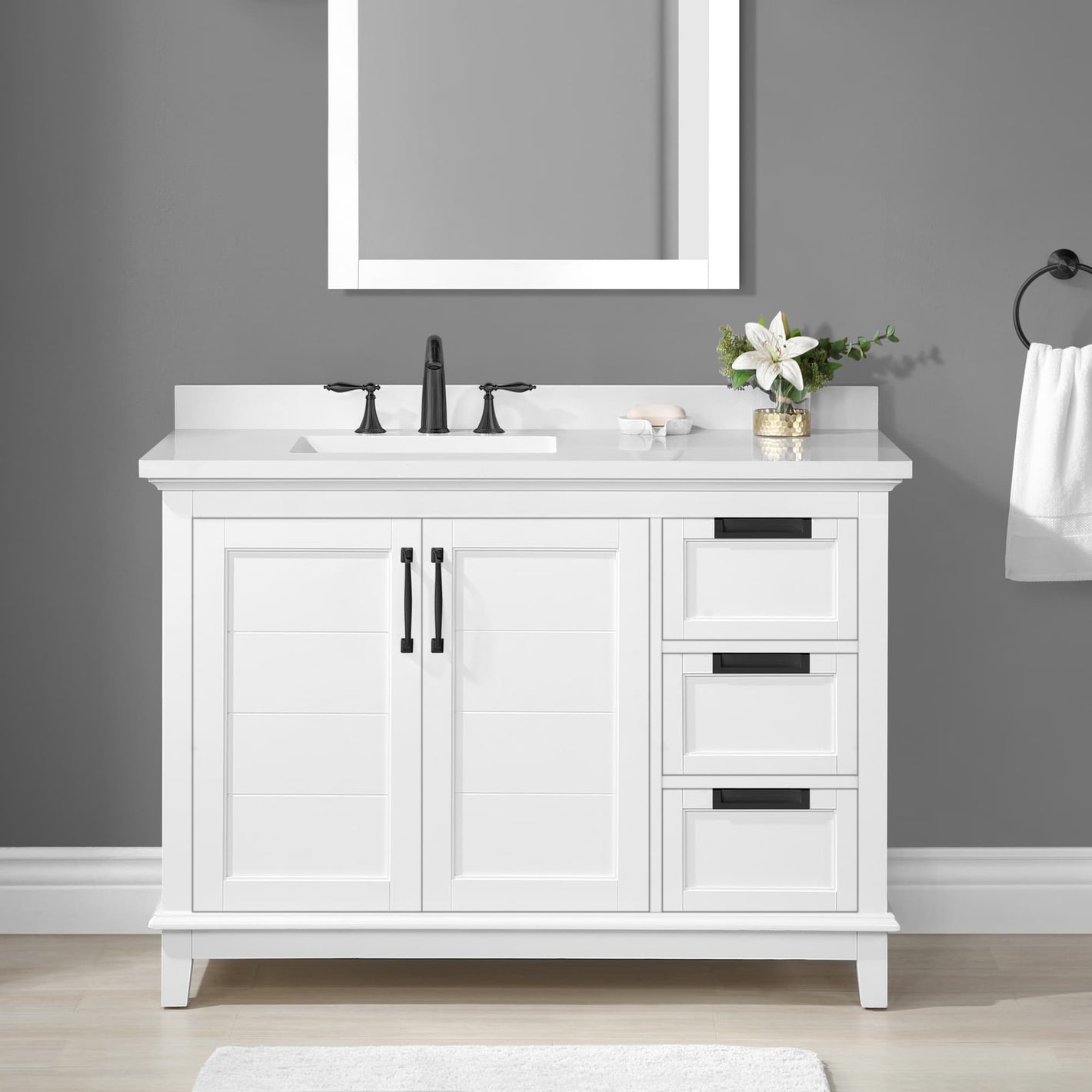 White Bathroom Vanities