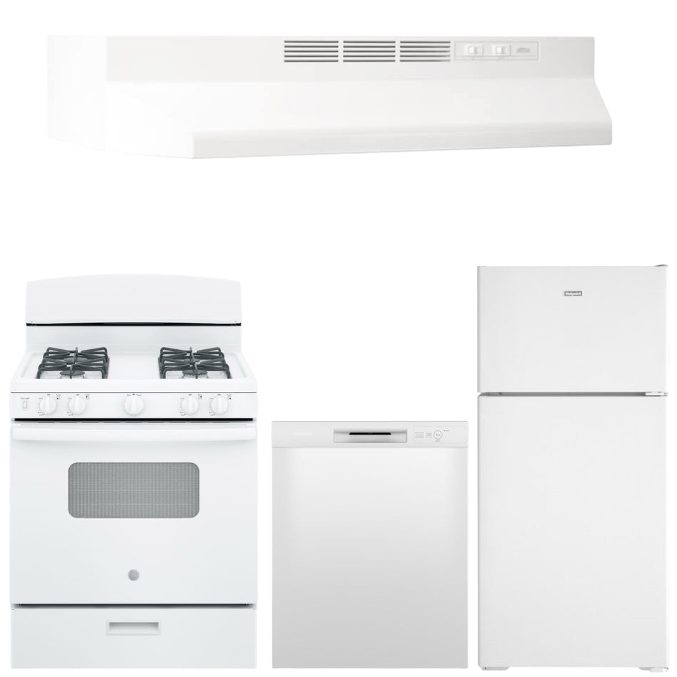 White Appliance Bundle (Gas Stove)