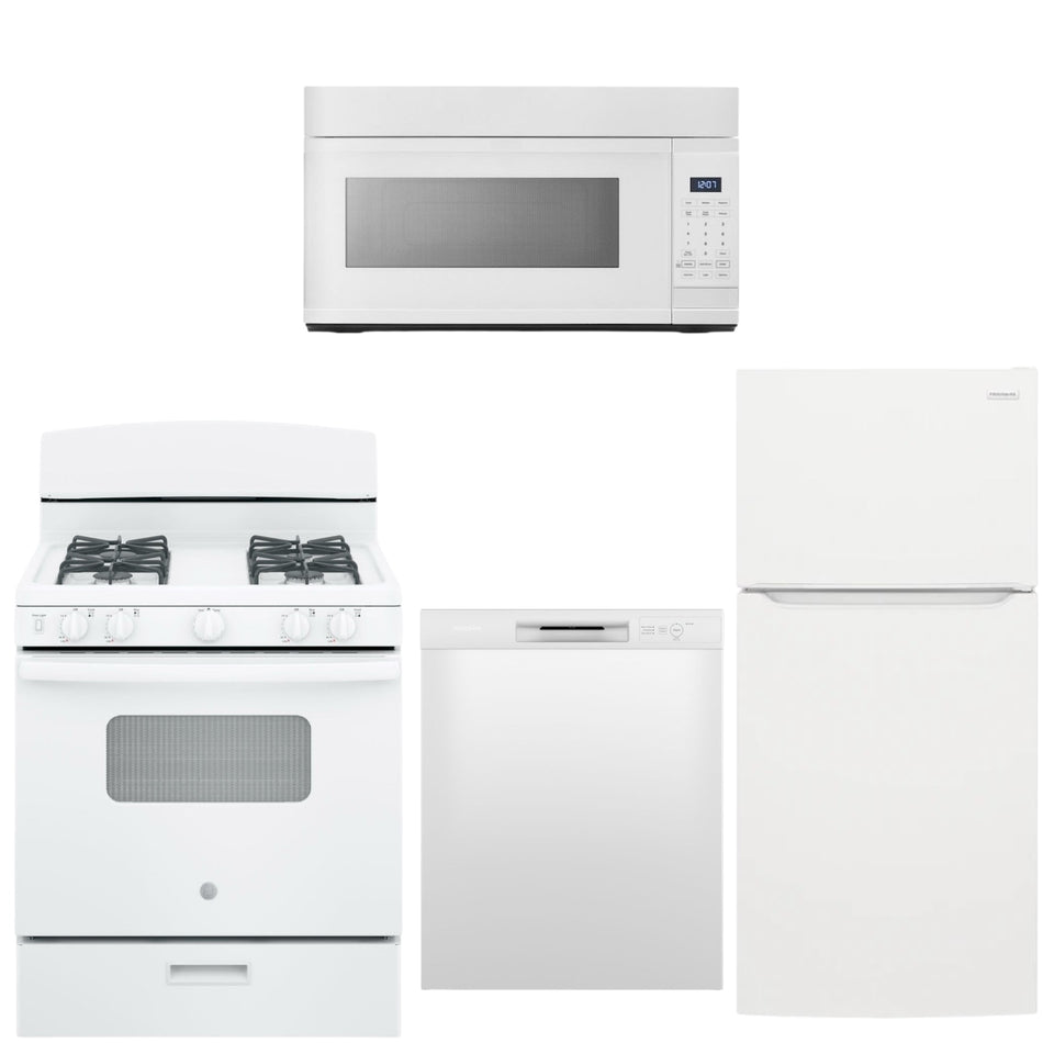 White Appliance Bundle (Gas Stove)