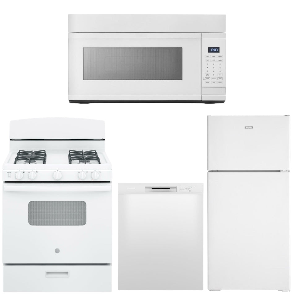 White Appliance Bundle (Gas Stove)