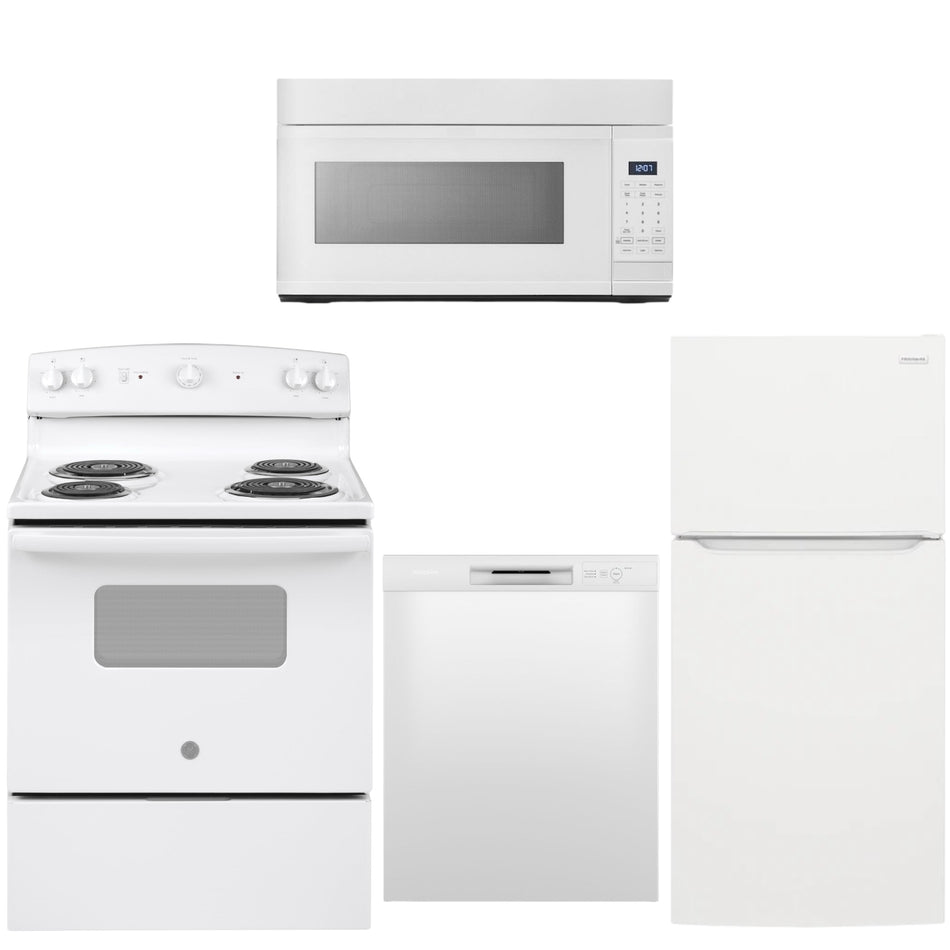 White Appliance Bundle (Electric Range)