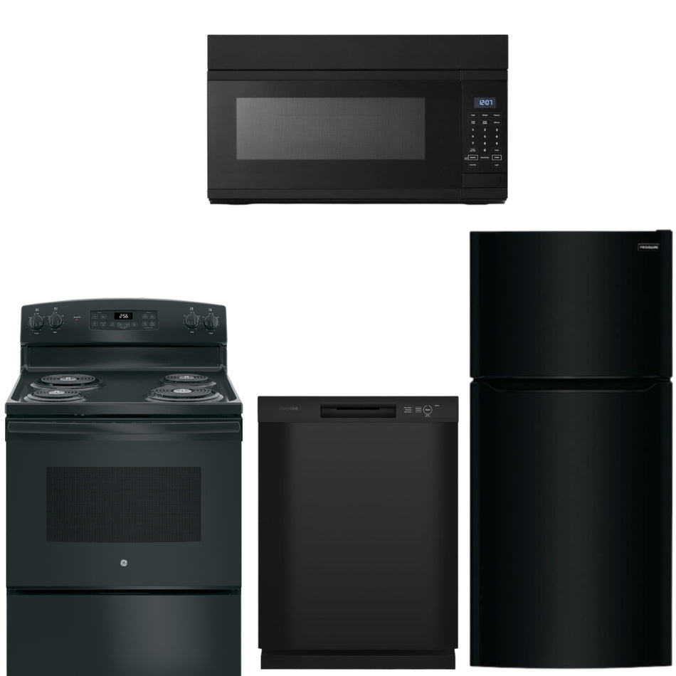 Black Appliance Bundle (Electric Range)