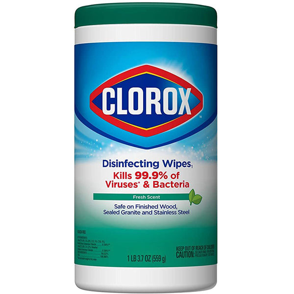 Clorox Toallitas de limpieza desinfectantes sin lejía, (85 toallitas)