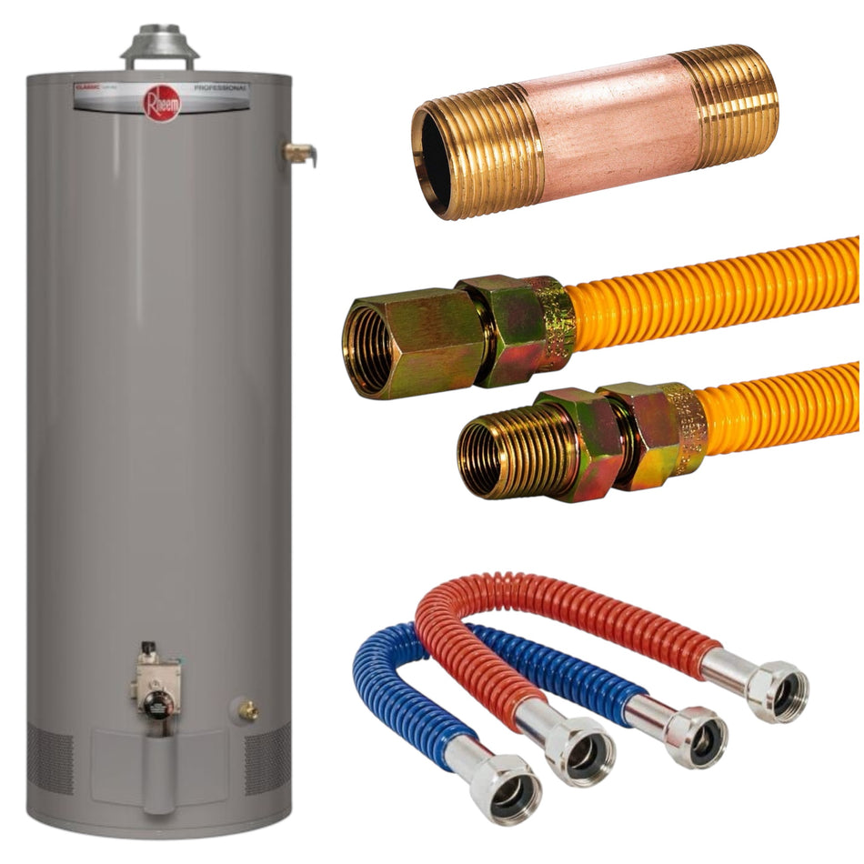 29-Gallon Slim Water Heater Bundle with Installation Kit