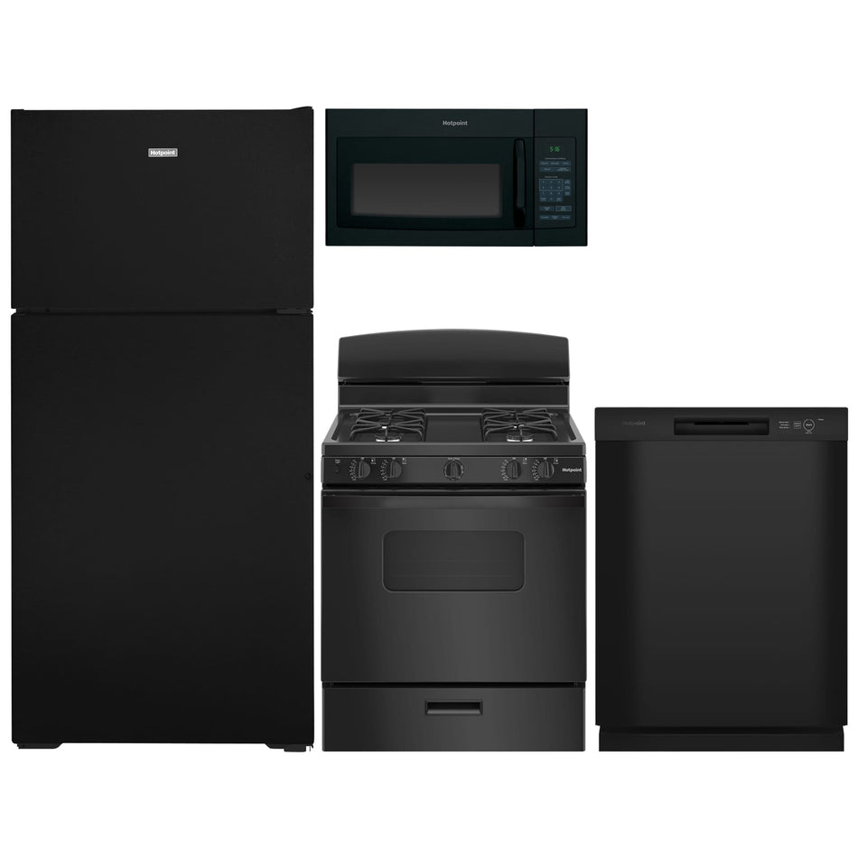 Black Appliance Bundle (Gas Stove)