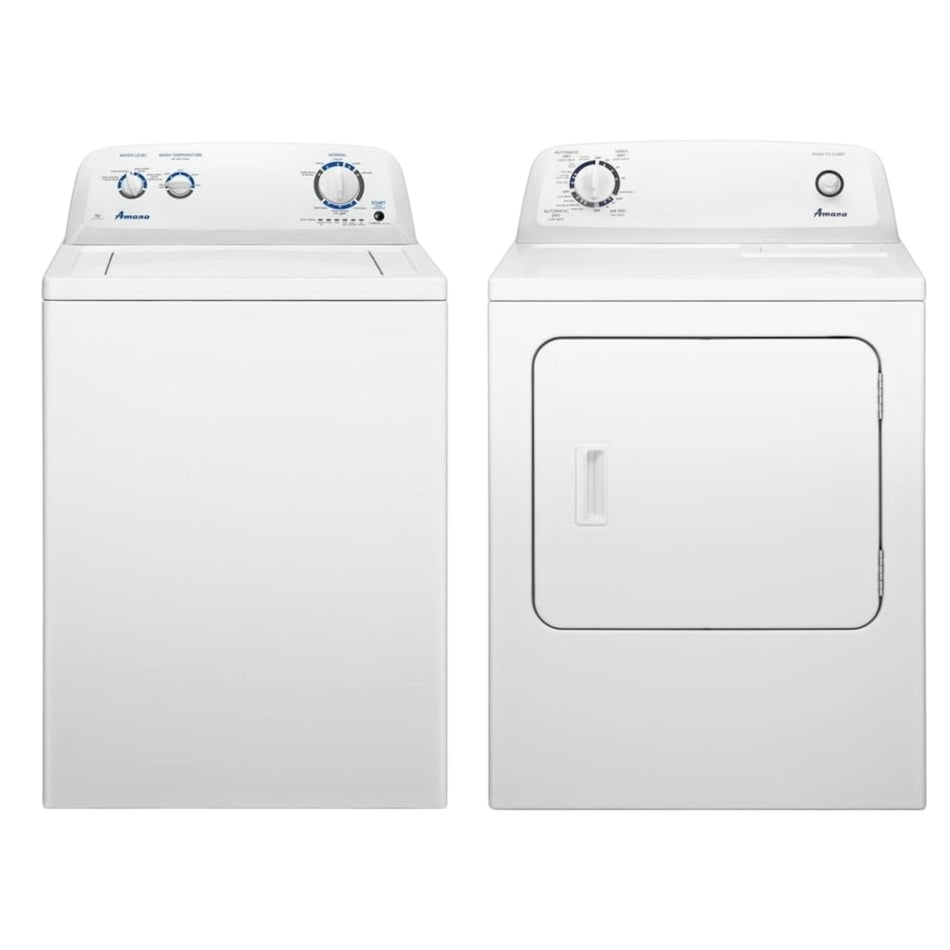 Amana White Washer & Dryer Appliance Bundle