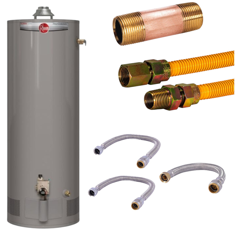 29-Gallon Slim Water Heater Bundle with Installation Kit