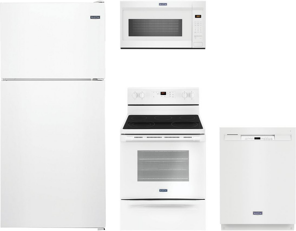 White Appliance Bundle (Electric Range)