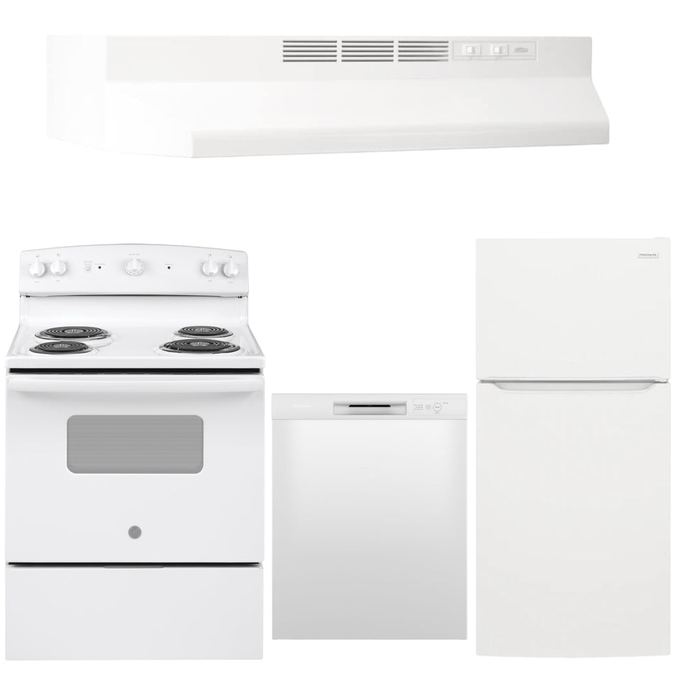 White Appliance Bundle (Electric Range)