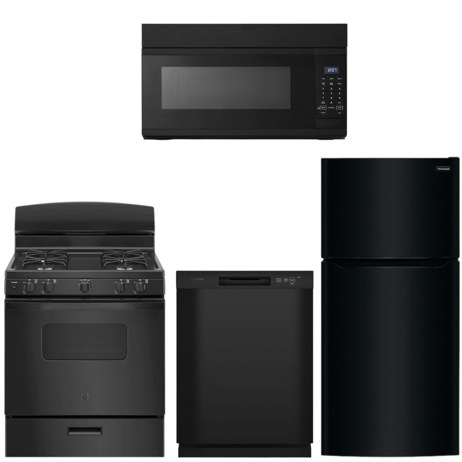 Black Appliance Bundle (Gas Stove)