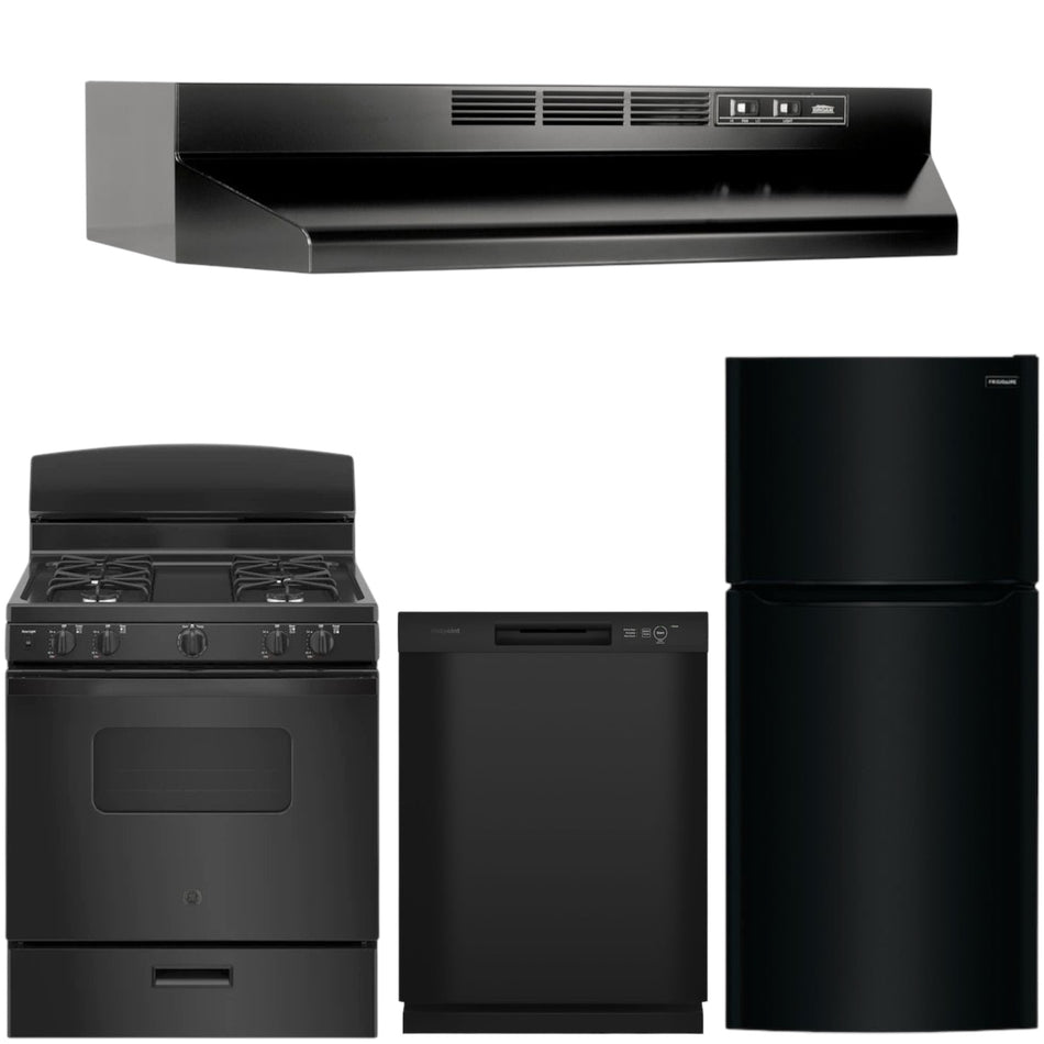 Black Appliance Bundle (Gas Stove)