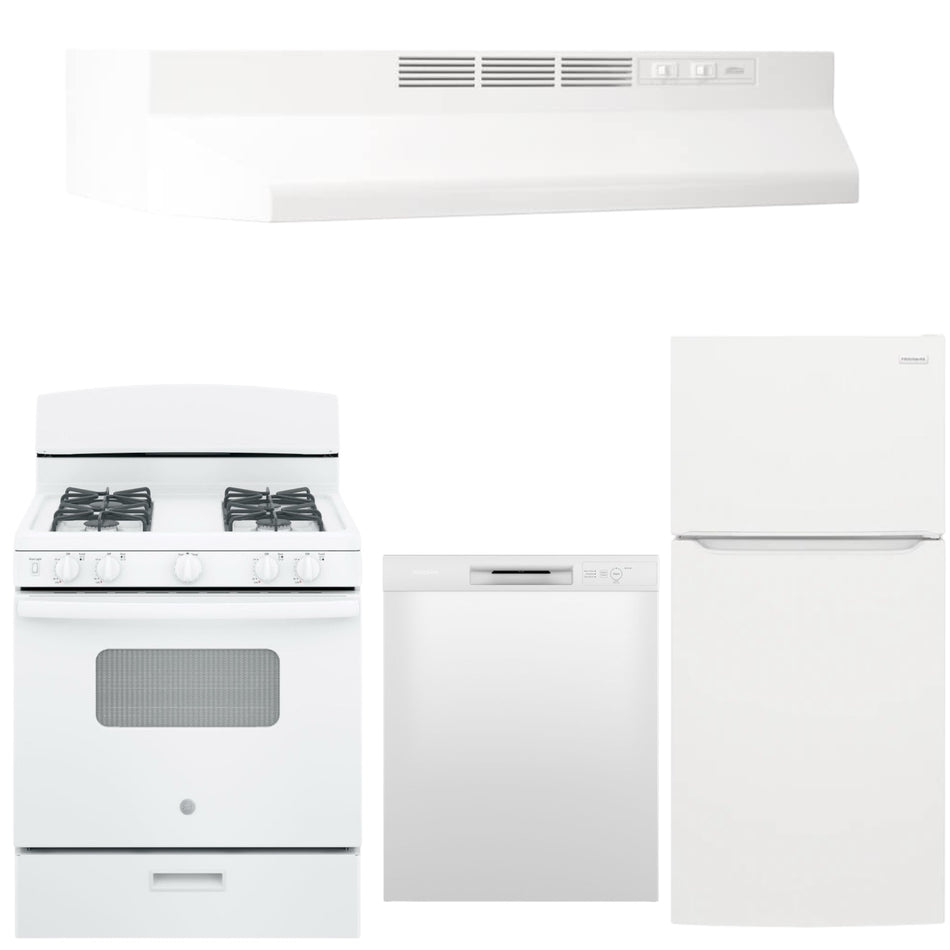 White Appliance Bundle (Gas Stove)