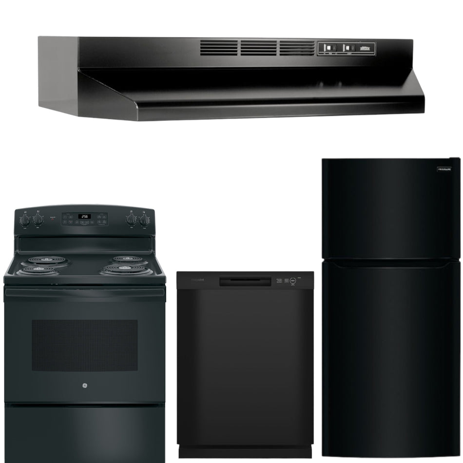 Black Appliance Bundle (Electric Range)