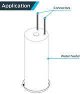 HoldRite QuickFlex 3/4 Inch FIP x 3/4 Inch FIP x 15 Inch Water Heater Connector