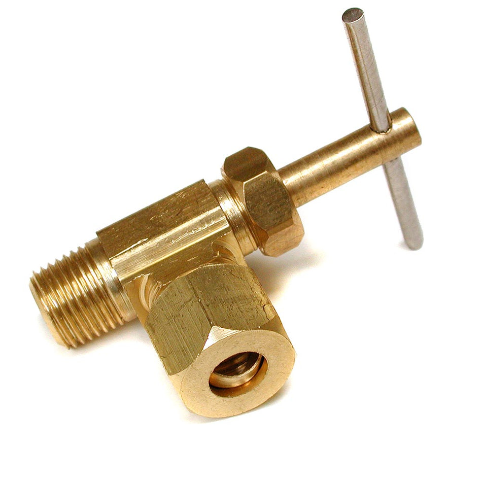 Dial ¼” cc x ⅛” MPT Angle Needle Valve