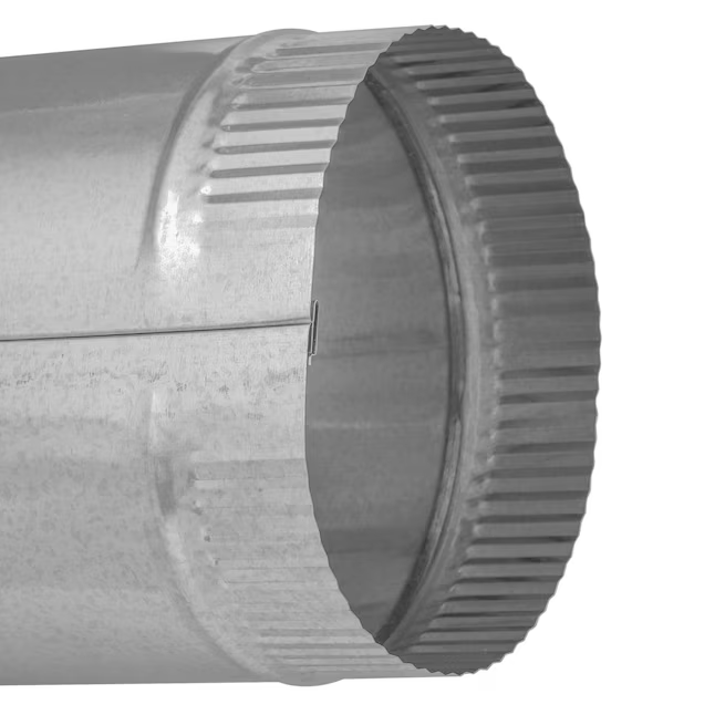 IMPERIAL 7-in x 24-in Galvanized Steel Round Duct Pipe