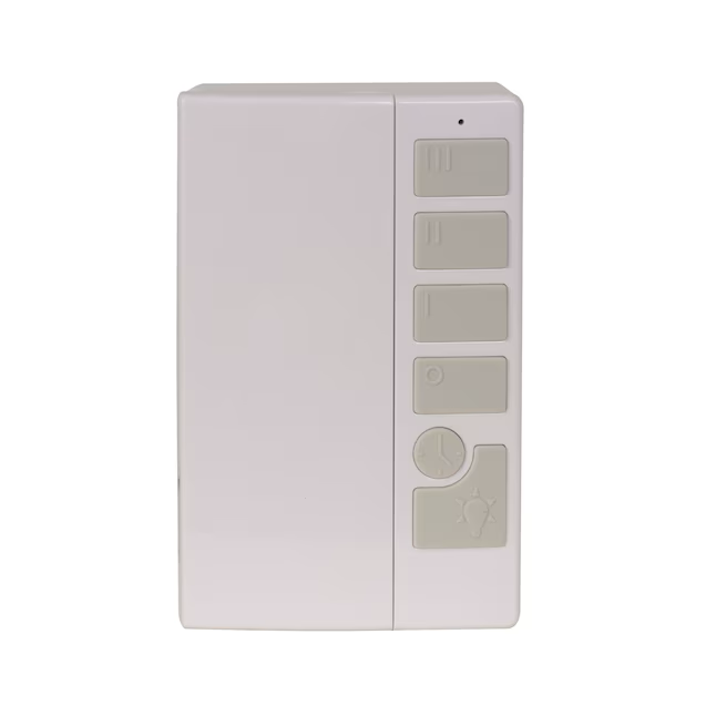 Harbor Breeze Ventilador de techo universal para interiores de plástico blanquecino con control remoto, 4,57 pulgadas, 3 velocidades y 3 configuraciones