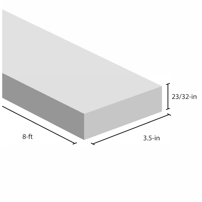 RELIABILT 1-in x 8-in x 8-ft Primed Spruce Pine Fir Board