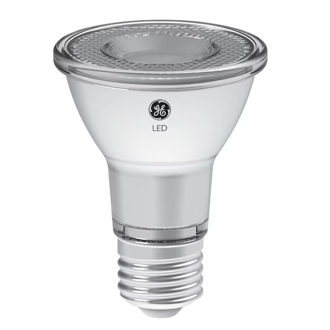 GE Reveal HD Bombilla LED regulable de base media (e-26) EQ PAR20 de 50 vatios (paquete de 2)