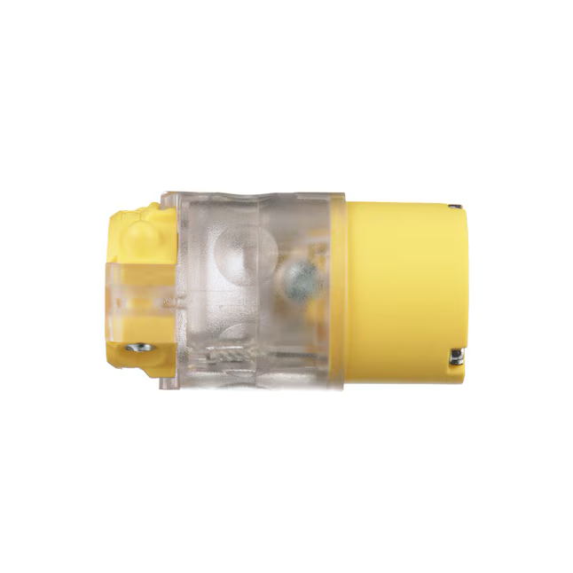 Eaton 15-Amp 125-Volt NEMA 5-15 3-wire General-duty Straight Connector, Yellow