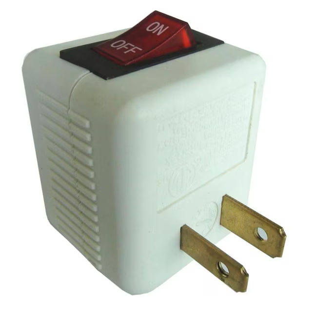 Project Source Adapter 15-Amp 2-wire Single To Single Off-white Basic Standard Adapter