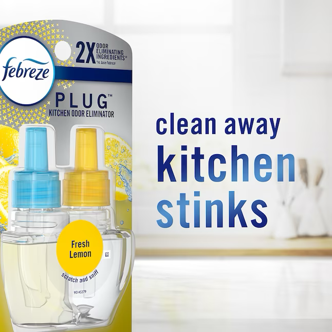 Febreze Fresh Lemon Plug-in-Lufterfrischer, 50 ml, 2er-Pack