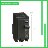 Square D QO 60-Amp 2-Pole Standard Trip Circuit Breaker