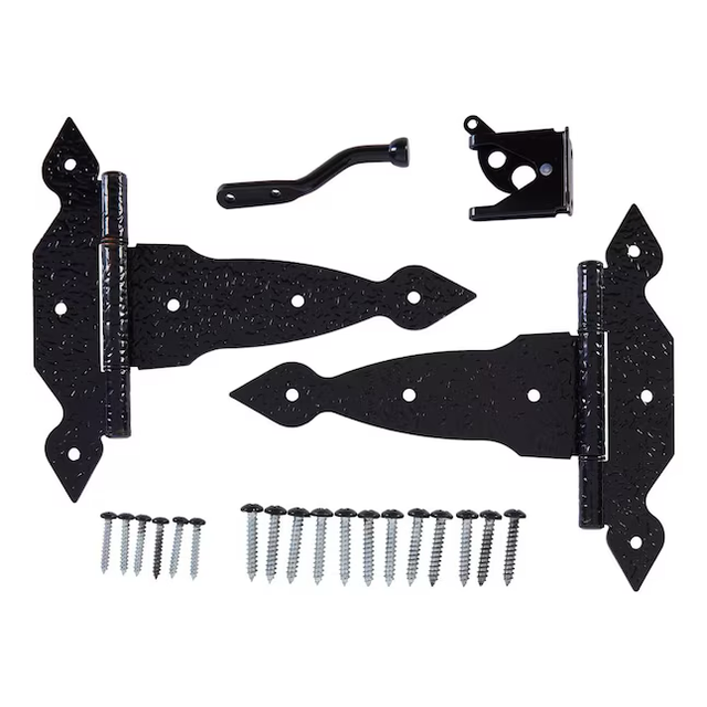 National Hardware 8-in Black Gate Hardware Kit