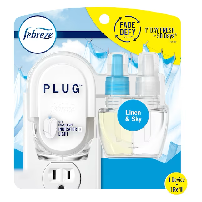 Febreze Plug Ambientador/recambio para dispositivo Linen and Sky de 0,87 oz