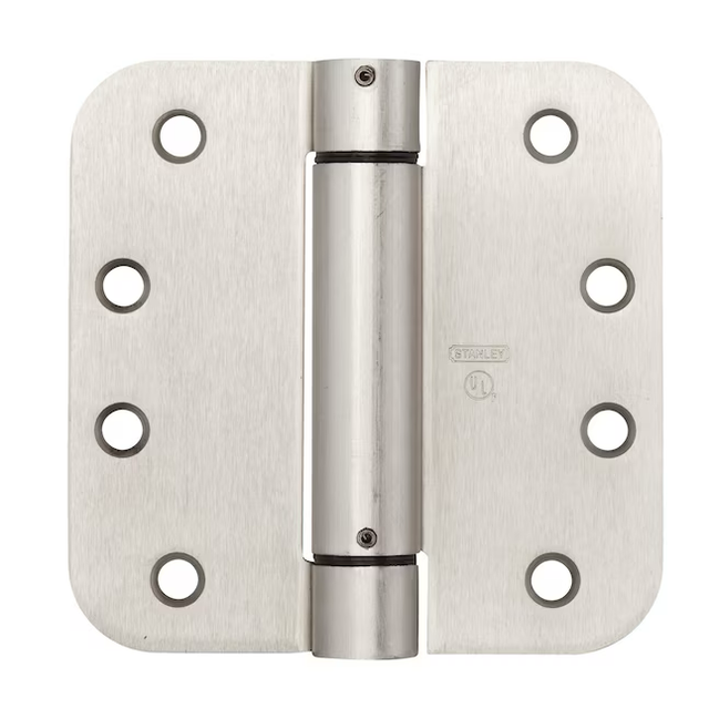 RELIABILT 4-in H x 5/8-in Radius Satin Nickel Spring Interior Door Hinge