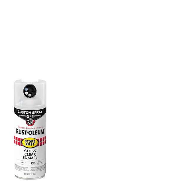 Pintura en aerosol transparente brillante Stops Rust 5 en 1 de Rust-Oleum (peso neto: 12 oz)