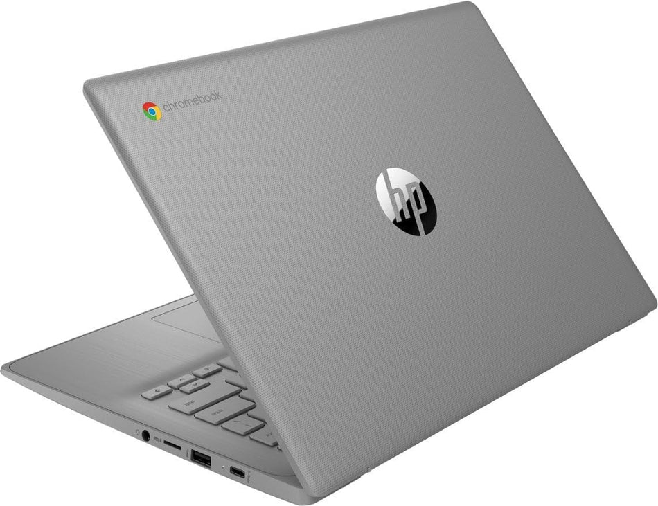 HP 2023 Chromebook Laptop, 14 Inch Display, Intel Celeron N4120 Processor, 4GB RAM, 64GB eMMC, Intel UHD Graphics 600, Modern Gray