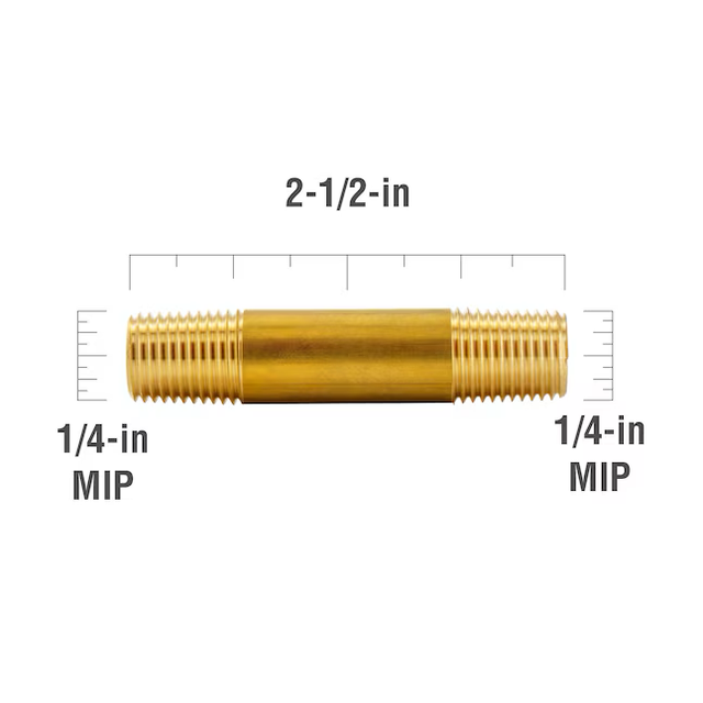 Proline Series 1/4-in x 1/4-in Threaded Male Adapter Nipple Fitting