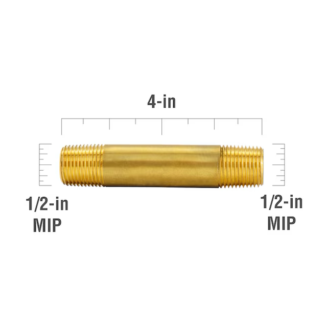 Proline Series 1/2-in x 1/2-in Threaded Male Adapter Nipple Fitting