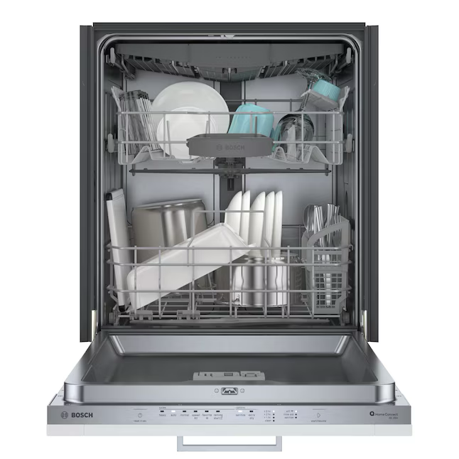 Bosch 300 Series Top Control 24-in Smart Built-In Dishwasher With Third Rack (Custom Panel Ready), 46-dBA