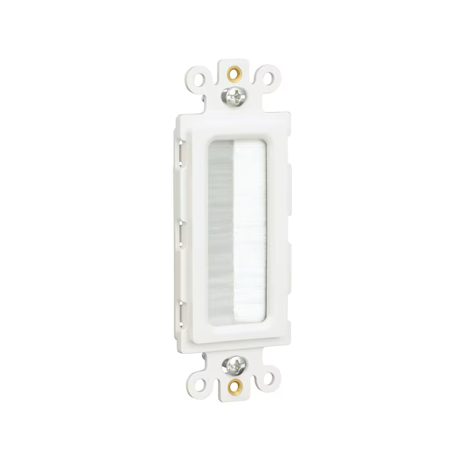 Eaton 1-Gang White Thermoplastic Indoor Wall Plate