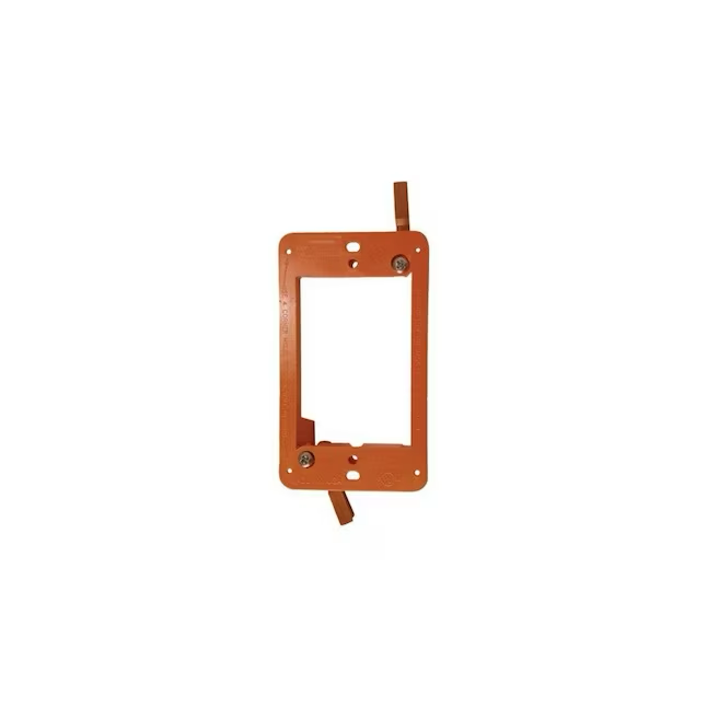 CANTEX 1-Gang Orange Plastic Old Work Interior Wall Electrical Box Mounting Bracket