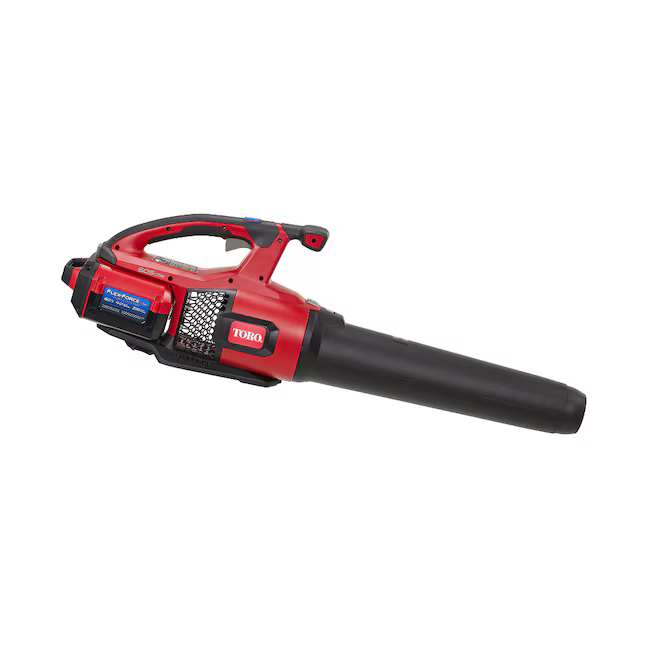 Soplador de hojas de mano Toro Flex-Force de 60 voltios máx., 605 CFM, 157 MPH, 4 Ah (batería y cargador incluidos)