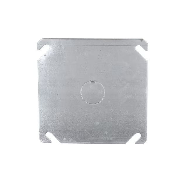 Hubbell 2 -Gang Square Gray Metal