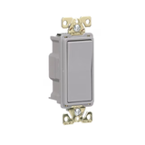 Eaton 20-Amp Single-Pole Rocker Light Switch, Gray