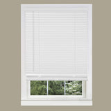 1" White Cordless Vinyl Mini Blinds (36" x 72")