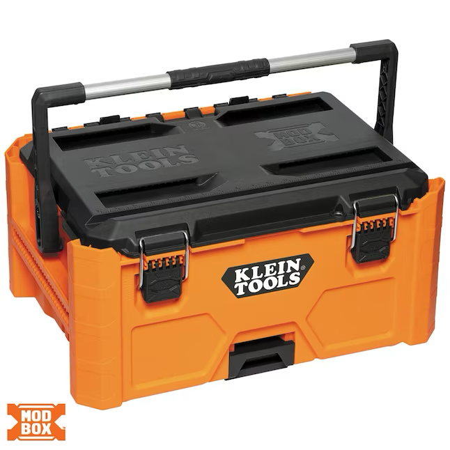 Klein Tools MODbox 22-in Orange Plastic and Metal Tool Box