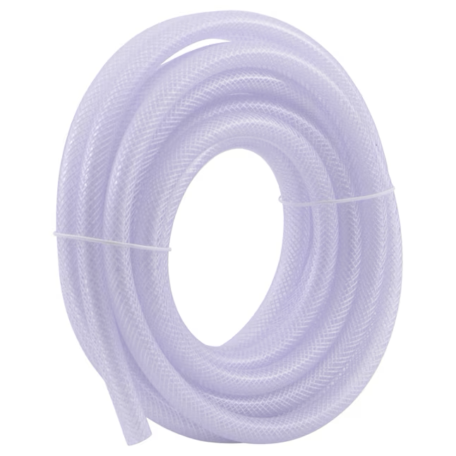 EZ-FLO 1/4-in ID x 20-ft Reinforced PVC Clear Reinforced Braided Vinyl Tubing