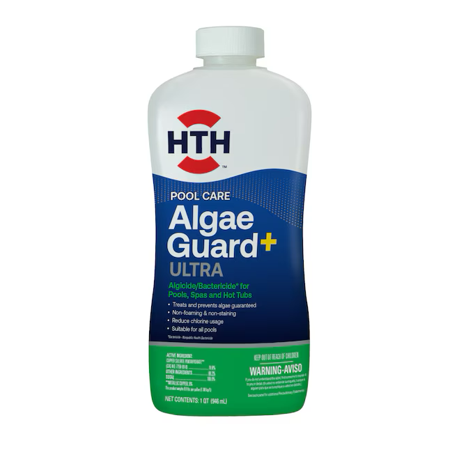 HTH 32-oz Algizid für Schwimmbäder, chemisches Algenverhütungsmittel für Schwimmbäder