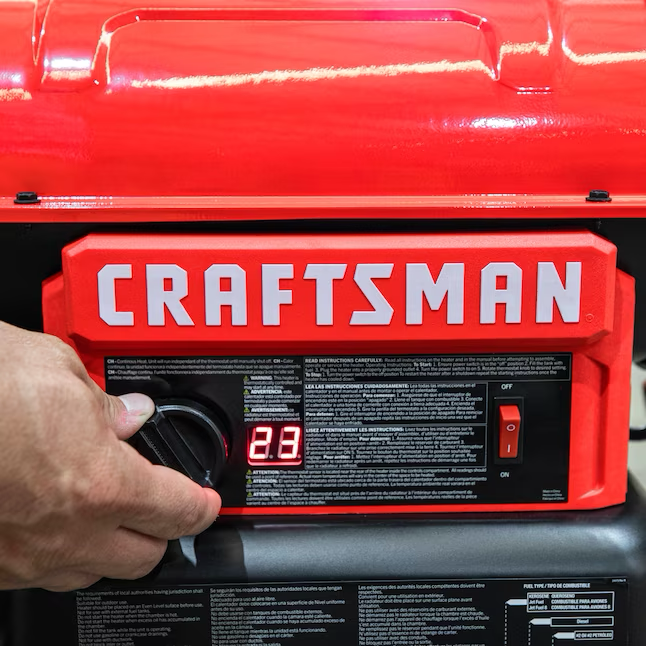 CRAFTSMAN Calentador portátil de construcción diésel de queroseno de aire forzado de 80.000 BTU