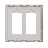 Eaton - Placa de pared decorativa para interiores, tamaño mediano, de policarbonato blanco, 2 unidades