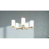 Quoizel Vista 5-Light Nouveau Gold Modern/Contemporary Damp Rated Chandelier