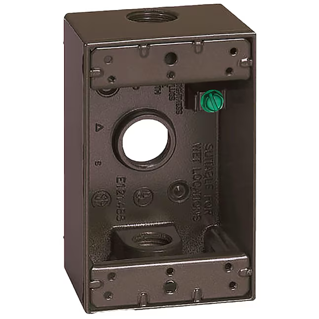 Sigma Engineered Solutions 1-Gang Metal Weatherproof New Work Rectangular Electrical Box